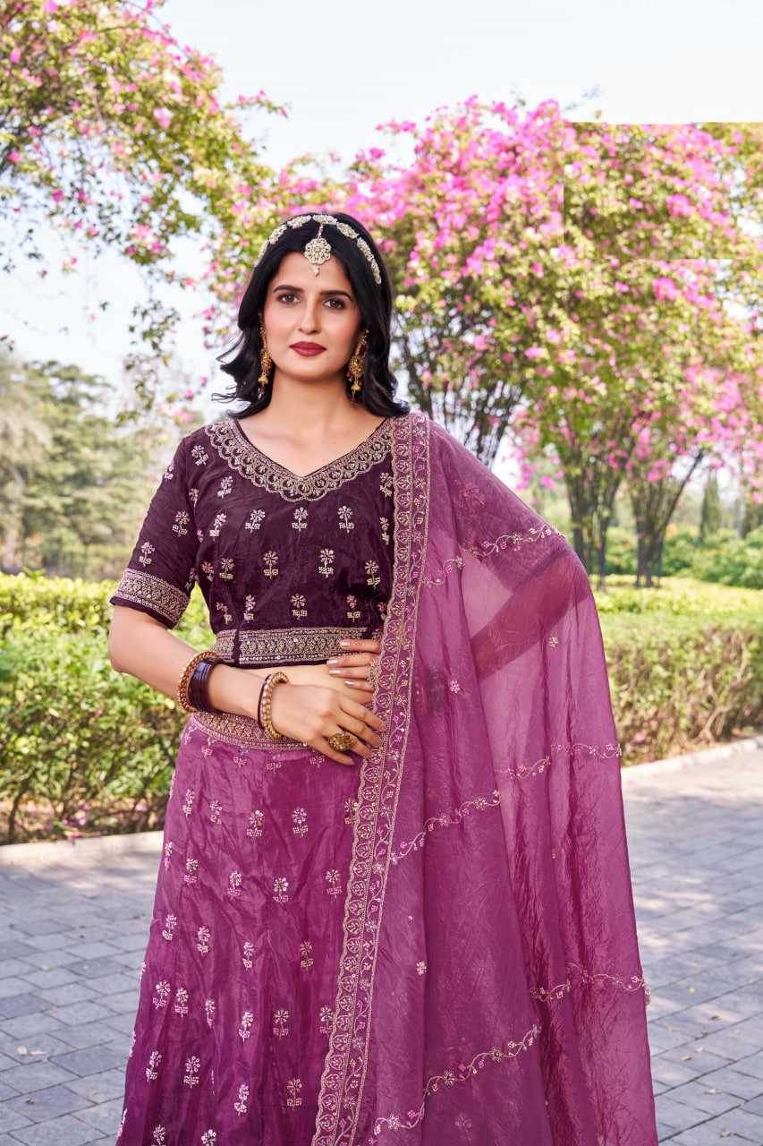Soft Gold Crush Rajwada Lehenga for Festive Elegance - MYLUXURY LANE ENTERPRISE